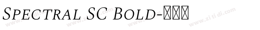 Spectral SC Bold字体转换